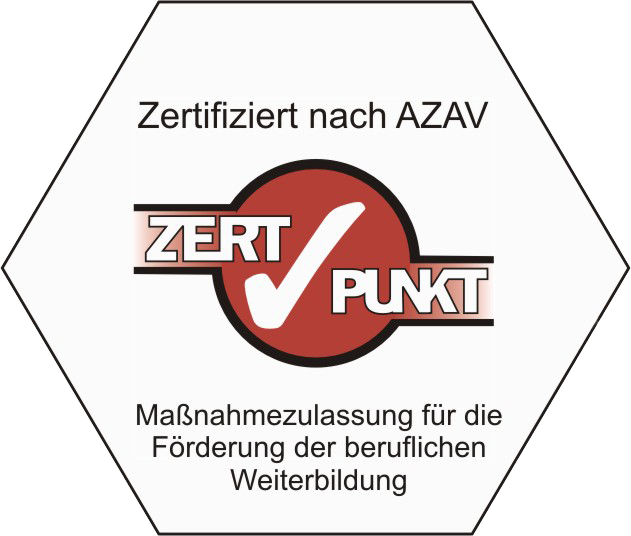 Zertifiziert nach AZAV (Zertpunkt)